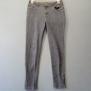 Metro Blues Blue Jeans Stretch Preppy Skinny Zip Ankle Denim  Women Size 10 Tall